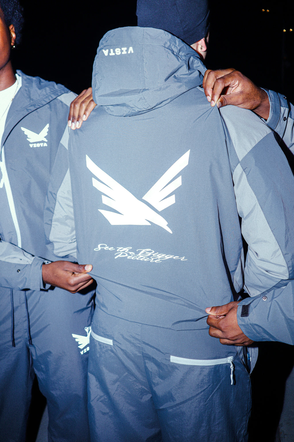 Asphalt Grey Lightweight Windbreaker Jacket V1