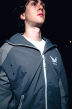 Asphalt Grey Lightweight Windbreaker Jacket V1