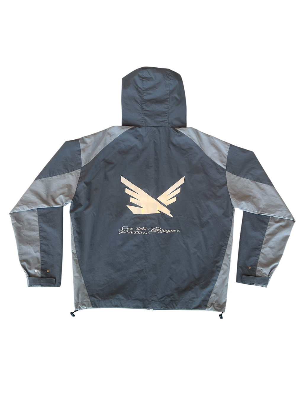 Asphalt Grey Lightweight Windbreaker Jacket V1