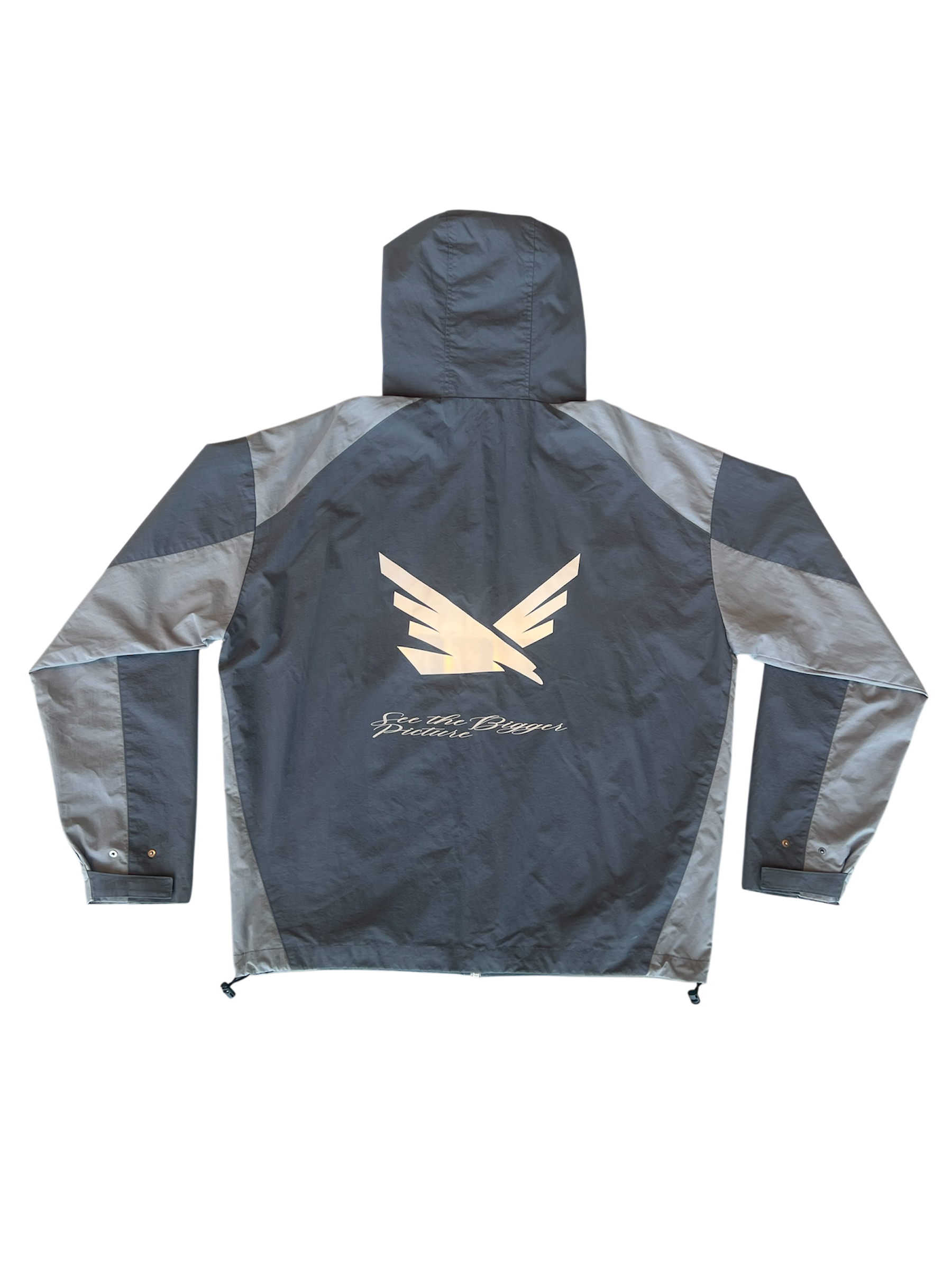 Asphalt Grey Lightweight Windbreaker Jacket V1