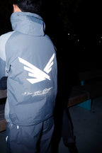 Asphalt Grey Lightweight Windbreaker Jacket V1