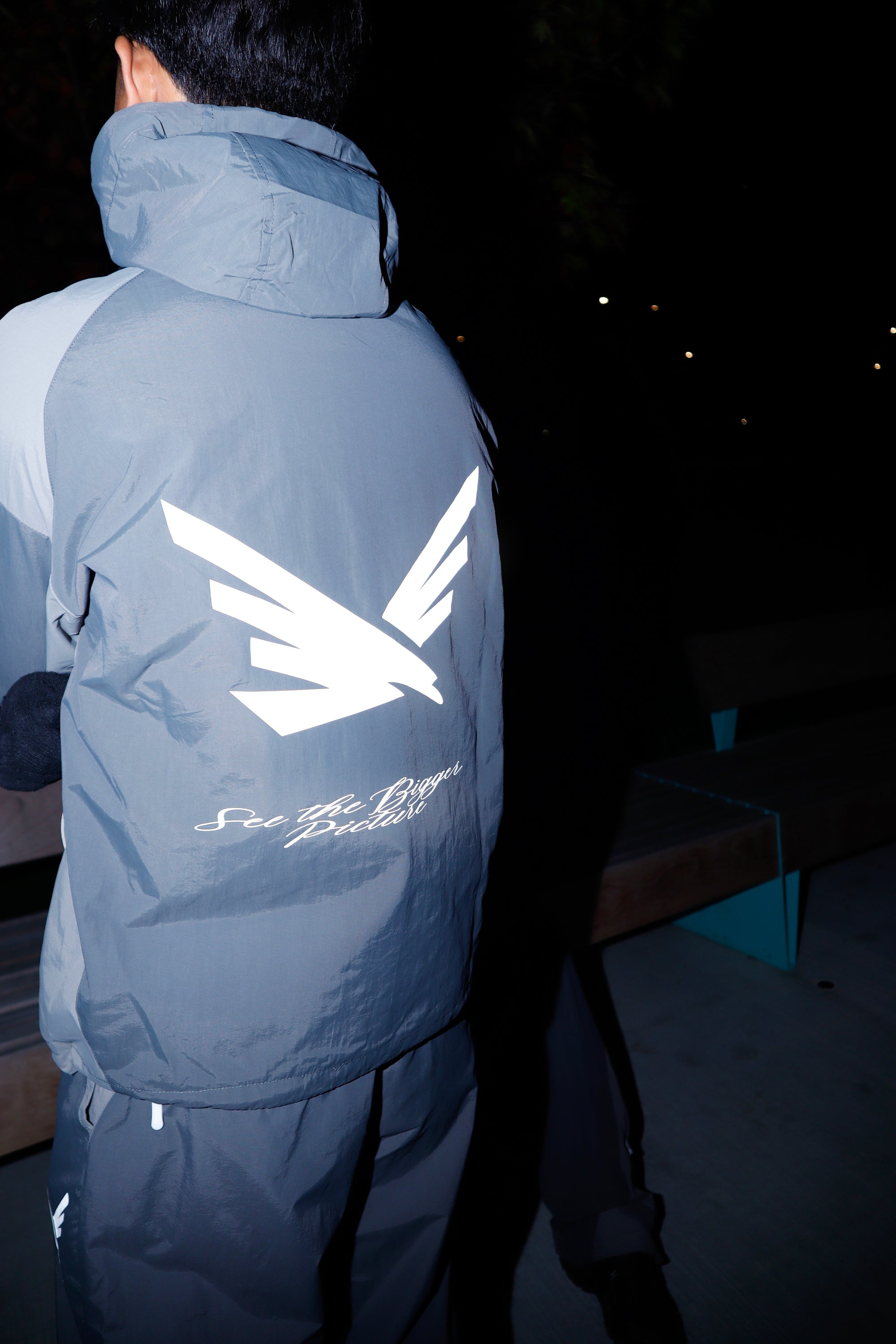 Asphalt Grey Lightweight Windbreaker Jacket V1